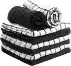 Bumble Premium Cotton Dish Cloths 12" x 12"| Black Design | 405 GSM | Highly - Image 4