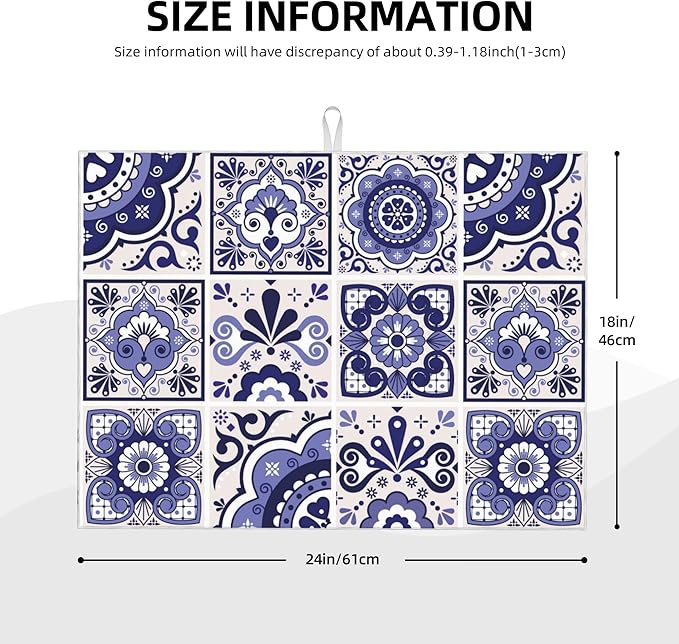Talavera Mexican Tiles Dish Drying Mats - Image 2