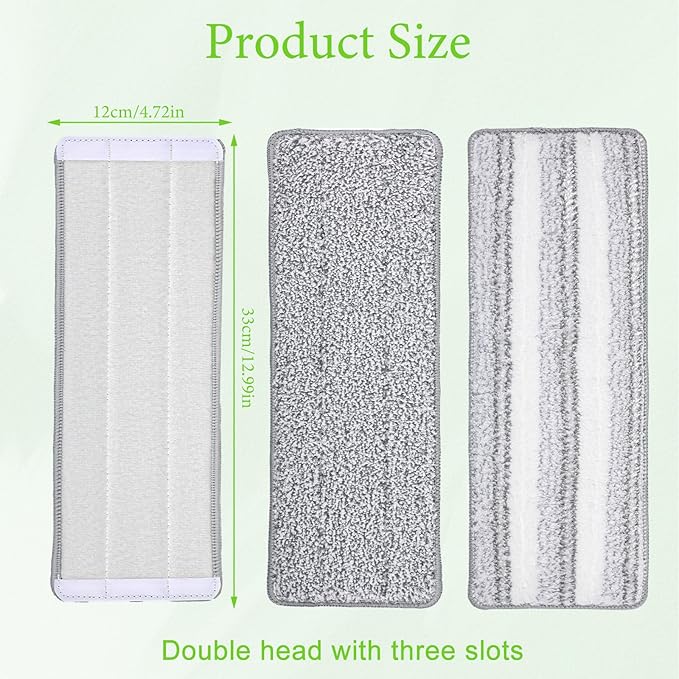 3 Pack Flat Mop Replacement Pad - Image 2