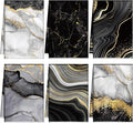 Boyiee Set of 6 Marble Kitchen Towels Gold Black Marble Tea Dish Towels 24 x 16 by Boyiee
