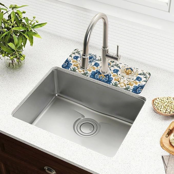Kitchen Sink Splash Guard 1 PC 30 Inch Sink Faucet Mat Splash Guard - Image 6