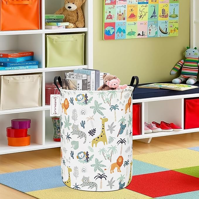 QUEENLALA Large Storage Basket, Laundry Hamper/Bathroom/Home Decor/Collapsible - Image 6