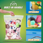 HIBAG 15 Gallon Large Storage Bags, 24” x 24” Resealable Clear Bags - Image 5