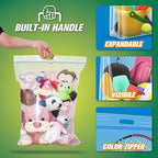 HIBAG 25 Gallon Jumbo Storage Bags, 35” x 24” Resealable Clear Bags - Image 5