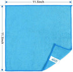 HOMEXCEL Blue Microfiber Cleaning Cloth 100 Pack, Microfiber Towel - Image 7