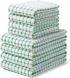 Homaxy Kitchen Towels and Dishcloths Set, 16 x 25 and 12 x 12 Inches, Super by Homaxy