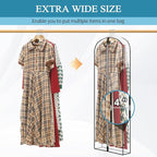 60" All Clear Dress Bags for Gowns Long, Womens Dress Garment Bag - Image 2