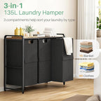 Kitstorack Laundry Hamper with Shelf - Image 4