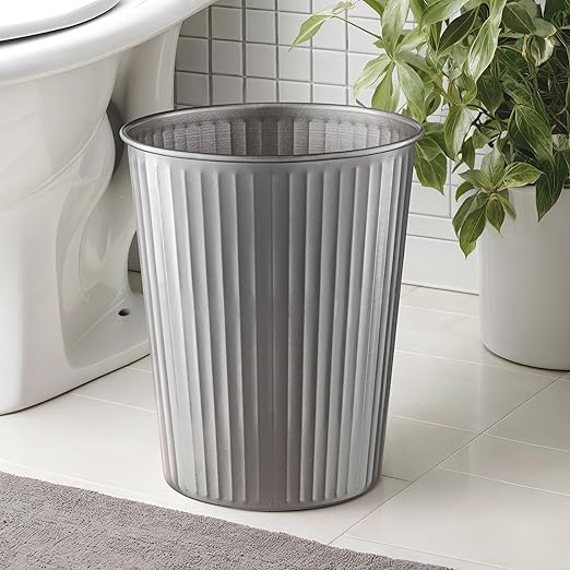 Monarch Abode Metal Bathroom Trash Can – Waste Basket - Image 4