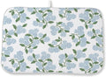 Blue Sage Green Hydrangea Dish Drying Mats 18x24 Inch Floral Mats Spring by GOLIANDA