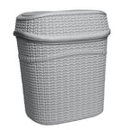Bath Bliss 2 Pack Sailor Knot Swing Top Waste Bin | Dimensions: 11.22" x 8.27" - Image 3