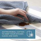 Town & Country Basics Basketweave Antimicrobial Terrycloth Kitchen Towel 4-Pack - Image 5
