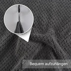 KinHwa Microfiber Hand Towels for Bathroom Soft and Absorbent Face Towels Grey - Image 5