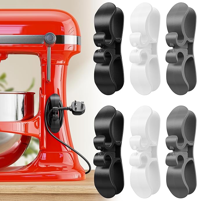 6PCS Upgraded Cord Organizer for Appliances, Kitchen Appliance Cord Organizer by Indemo