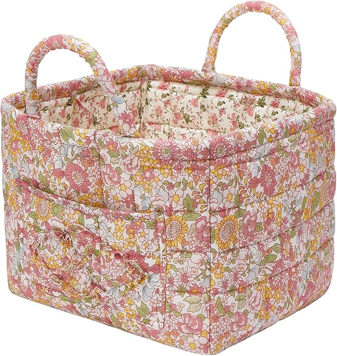 Quilted Fabric Storage Baskets by Unknown