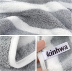 KinHwa Microfiber Hand Towels for Bathroom Soft and Absorbent Face Towels Grey - Image 4