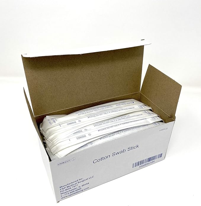 Sterile Cotton Tipped Applicator 6" by P&P MEDICAL SURGICAL Box of 100 - Image 5
