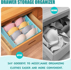 Drawer under Cabinet Clothes Organizer 5 Cell Foldable Storage Cubes Underwear - Image 4