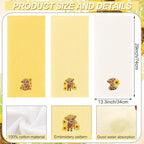 3 Pcs Sunflower Highland Cow Hand Towels Embroidered Highland Cow Farmhouse - Image 2