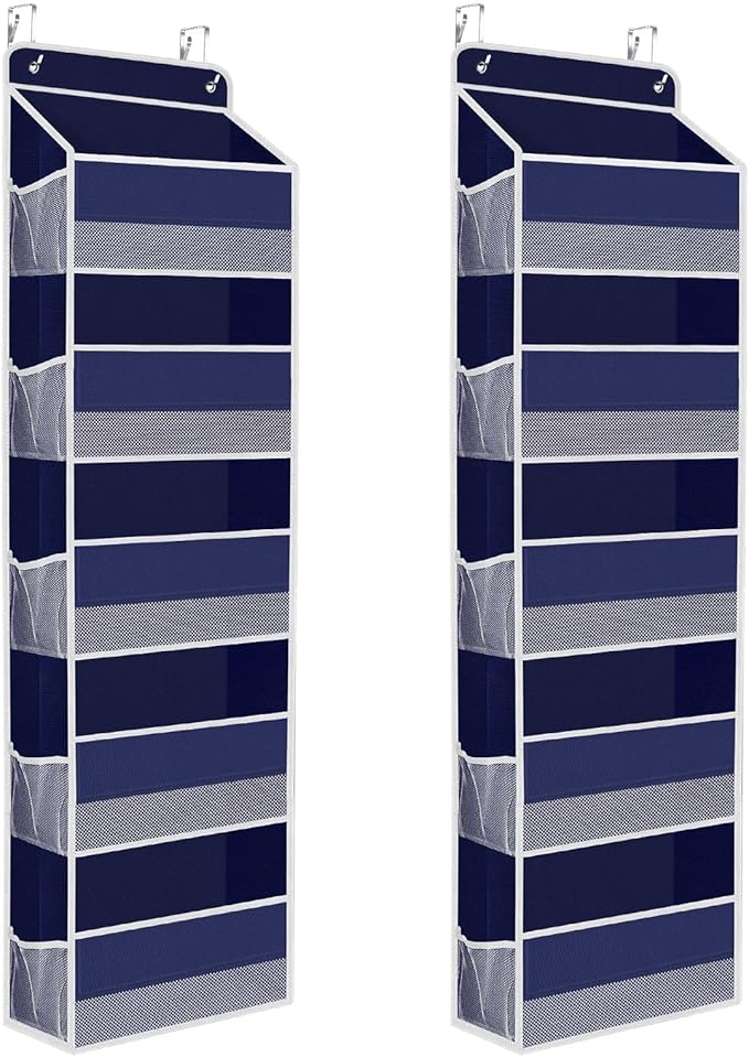 2 Pack Over The Door Organizer, Hanging Storage Organizer by SpaceHacks