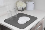 S&T INC. Dish Drying Mat 2 Pack, 16” x 18”, Absorbent Microfiber Kitchen - Image 3