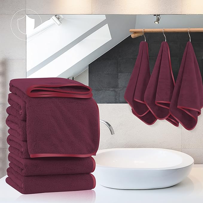 TENSTARS Silk Hemming Hand Towels - Image 5