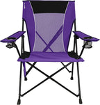Kijaro Dual Lock Portable Camping Chairs - Enjoy the Outdoors with a Versatile Folding Chair, Sports Chair, Outdoor Chair & Lawn Chair - Dual Lock Feature Locks Position – Kawachi Purple - Image 4