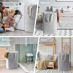 Lifewit 4 Pack Laundry Hamper Large Collapsible Laundry Baskets, Freestanding - Image 6
