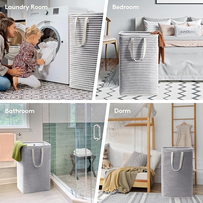 Lifewit 1 Pack Laundry Hamper Large Collapsible Laundry Baskets, Freestanding - Image 6