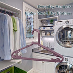 Plastic Hangers 50 Pack, Light Weight Durable Clothes Hangers - Image 6