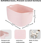 Large Rectangle Blankets Baskets 22"x17"x12" Toy Basket - Image 2