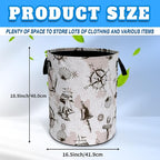 Compass Anchor Sailboat Nautical Laundry Basket Oxford Cloth Laundry Hamper - Image 3