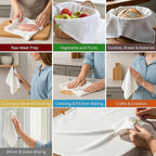Premium Cotton Kitchen Towels Set of 7 – Ultra Absorbent & Soft Dish Towels - Image 2