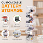 Battery Ladder Organizer Case for AA & AAA Batteries - Image 4