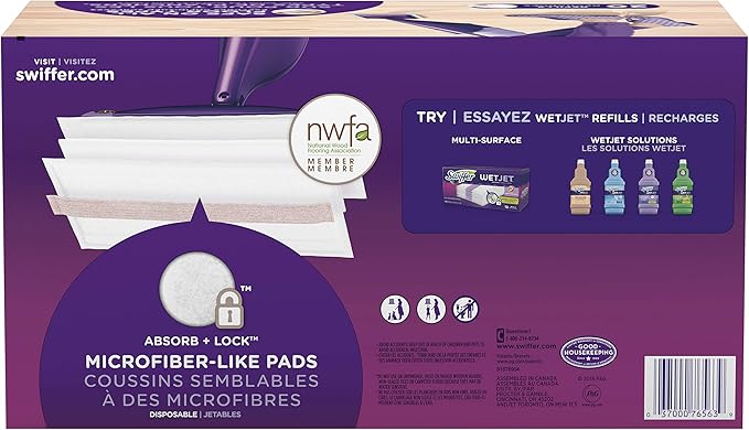 Swiffer WetJet Mops for Floor Cleaning, Hardwood Floor Cleaner Spray Mop Pad - Image 2