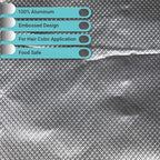 ForPro Professional Collection Embossed Foil Sheets 1200S, Aluminum Foil - Image 4