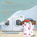 Pink Flamingo Laundry Basket Animal Foldable Funny Laundry Hamper Oxford Cloth - Image 6