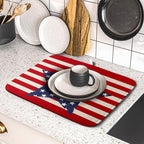 Blue Star Patriotic July of 4th Dish Drying Mat - Image 5