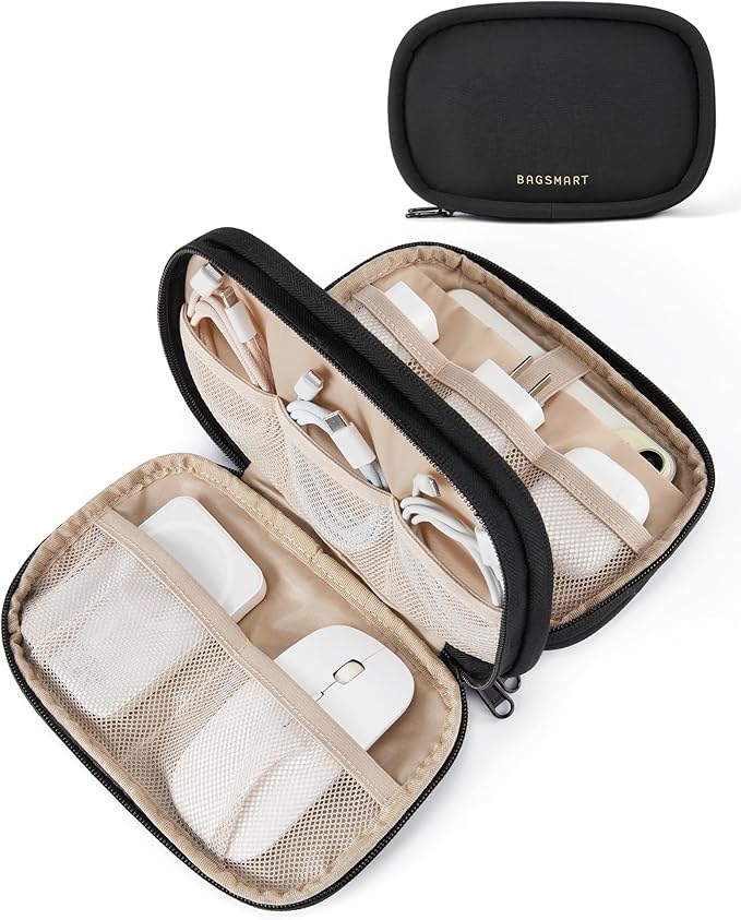 BAGSMART Electronics Organizer Travel Case, Cord Organizer by BAGSMART