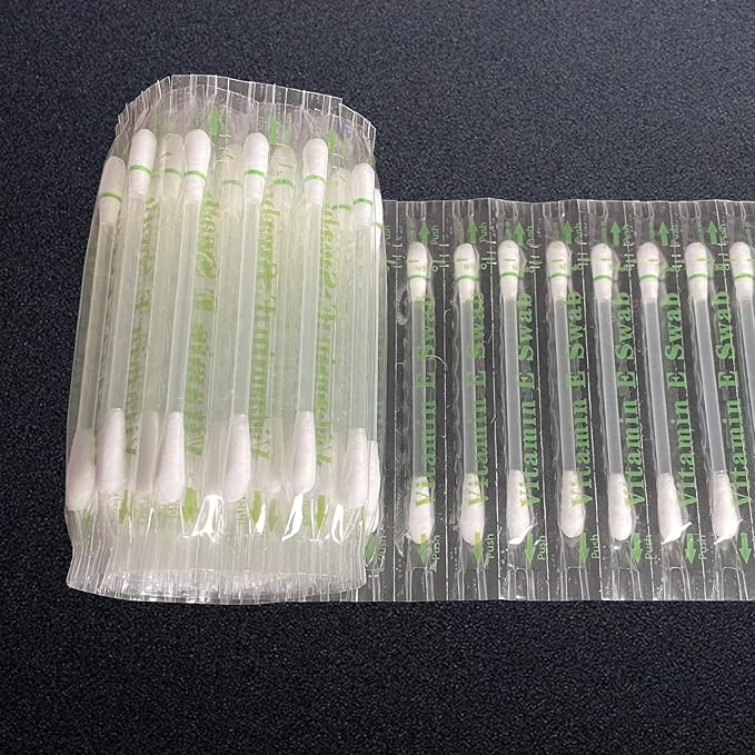 100 pcs Vitamin E Lips Oil Swabs Stick Disposable VE Cotton Swab Protect Lip by Songfir