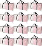 Extra Large Moving Bags with Zippers & Carrying Handles, Heavy-Duty Storage Tote by PANDA+JOYS