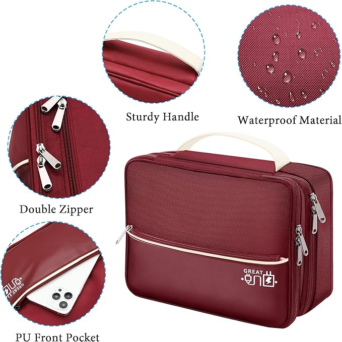 CILLA Electronic Organizer Travel Case, Travel Cord Organizer Case Portable - Image 3
