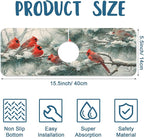 Winter Sink Faucet Absorbing Mat Cardinal Christmas Super Absorbent Fast Drying - Image 2