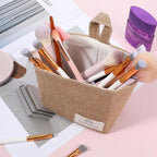 Small Cotton and Linen Hanging Storage Basket Wall Hanging Storage Bags - Image 4