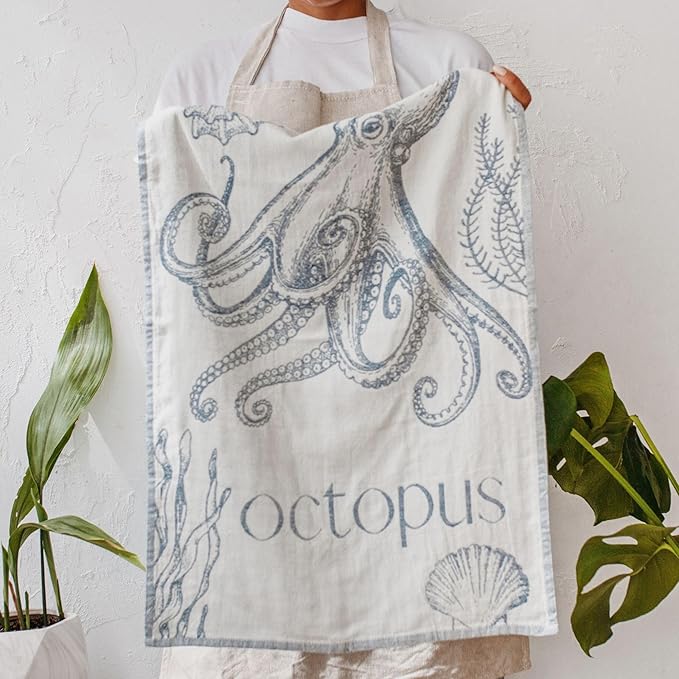 Nautical Kitchen Towels with Ocean-Themed Designs – 100% Turkish Cotton - Image 3