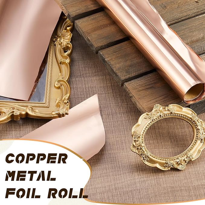 Yaocom 1 Roll Aluminum Metal Crafts DIY Foil 12 Inch x 10 ft x 0.1 mm Thick - Image 4