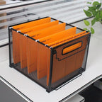 SETTFRFE Letter Size Metal Mesh Hanging File Folder Organizer Crate Basket - Image 8