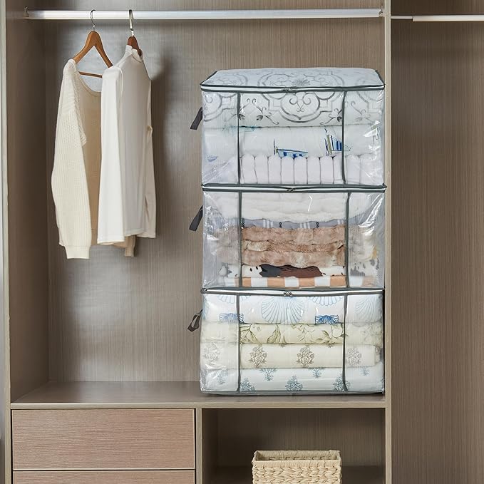 80L Clear Large Storage Bag, Clothes Storage Containers - Image 6