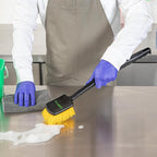 Restaurantware Heavy-Duty Scrub Brush 1 Count 20Inch Plastic Handle - Image 4