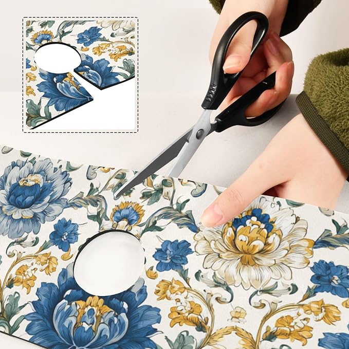 Kitchen Sink Splash Guard 2 PCS 14.7 Inch Sink Faucet Mat Splash Guard - Image 5